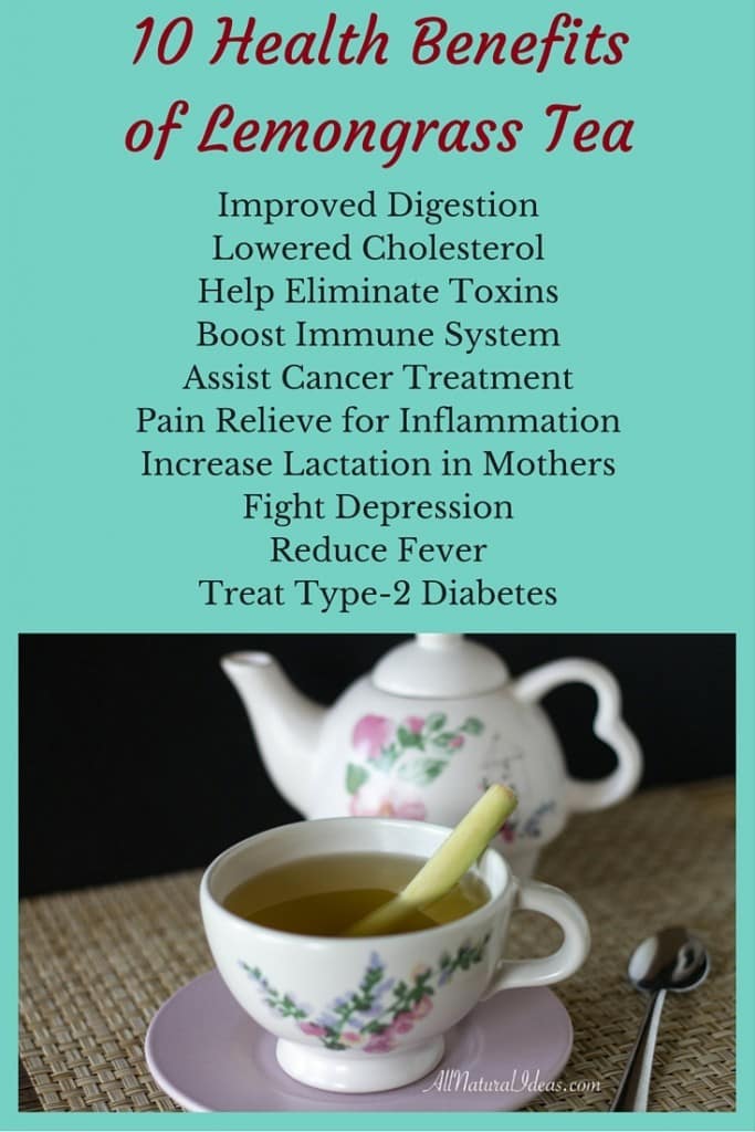 Here's a list of 10 potential health benefits of lemongrass tea. Some of the amazing benefits include improving mood and giving you an immune system boost.