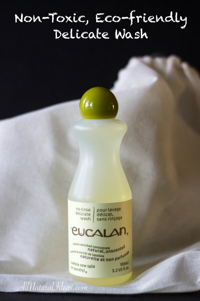 Eucalan wash is safe for most delicate fabrics. It's non-toxic, biodegradable, phosphate free and petro-chemical free. Eucalan is also 100% biodegradable!
