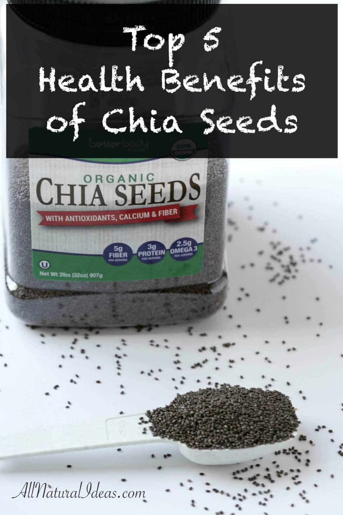 Top 5 Chia Seed Health Benefits and Recipes. Do you know what the chia seed health benefits are? These tiny seeds can provide quite a bit of nutrition into your diet.