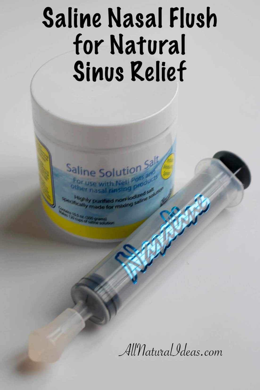 Do you have trouble with allergies? Struggling with a sinus infection? Trouble breathing? Try a saline nasal flush to breath better again!