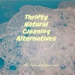 Thrifty natural cleaning alternatives
