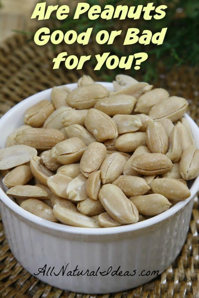 There is so much conflicting information about peanuts. Are peanuts good or bad for you? Here's what we found so you can decide. | allnaturalideas.com