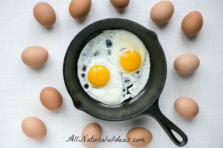 fried eggs in skillet for keto egg fast diet plan