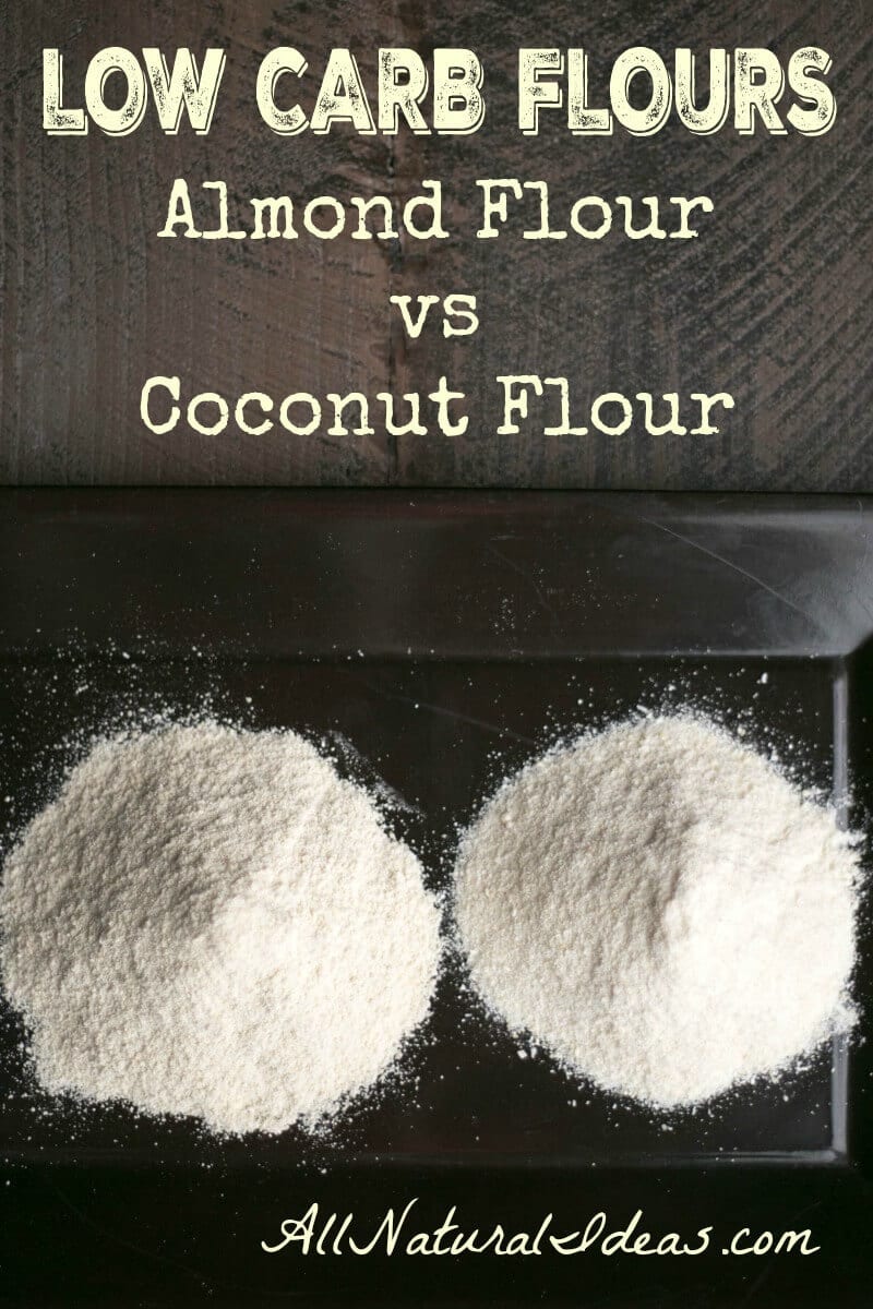 Low carb flours almond flour vs coconut flour