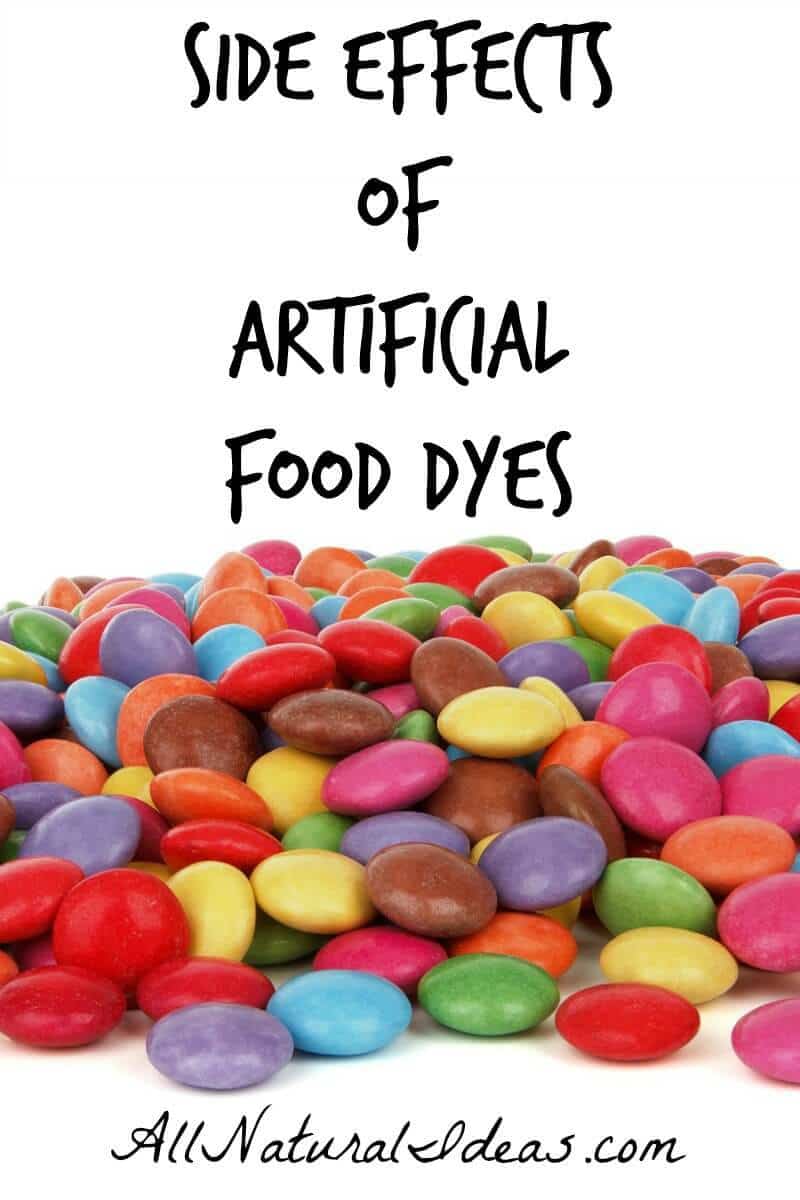 Side effects of artificial food dyes