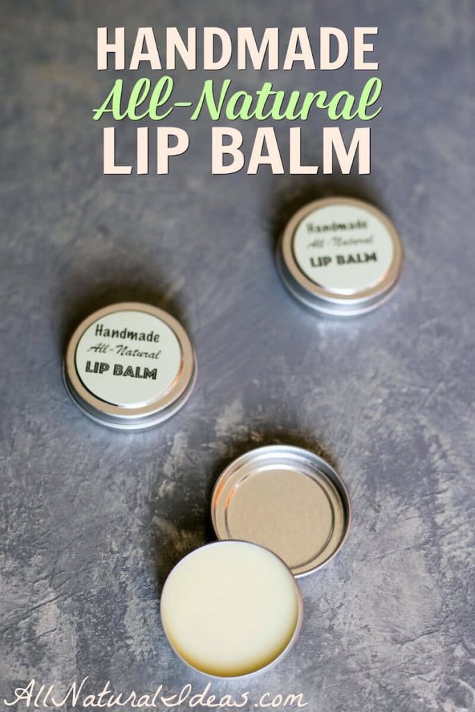 It's quick and easy to make your own all natural handmade lip balm. It saves money too! Use essential oils for added scent or add natural flavoring.