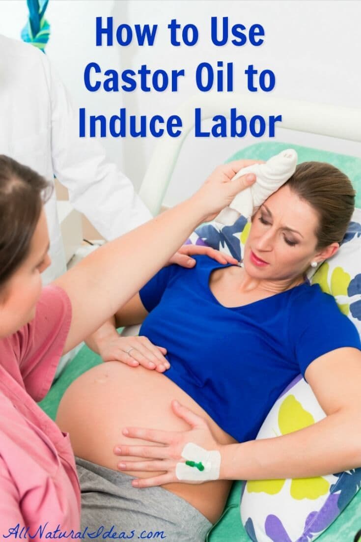 Not fond of drugs to induce labor late in pregnancy? Here's how to use castor oil to induce labor safely and effectively without drugs. | allnaturalideas.com