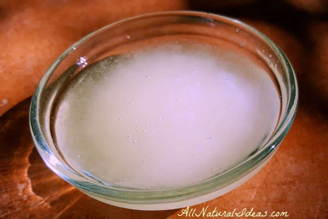 babassu oil in small bowl