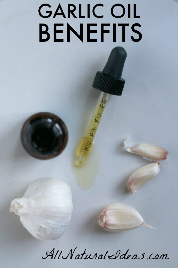 Chances are you have some garlic in your kitchen. Did you know there are many garlic oil benefits. Just take a look at what you can use the oil for. | allnaturalideas.com