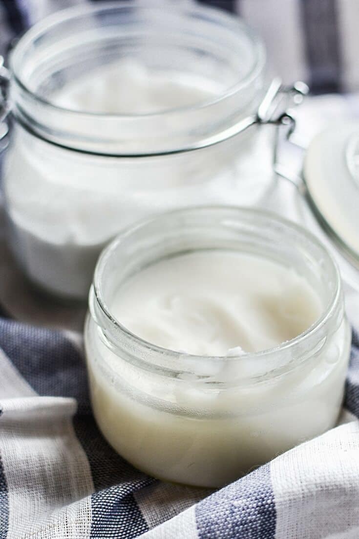 coconut oil in jars