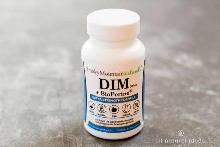 DIM supplement benefits estrogen-balancing