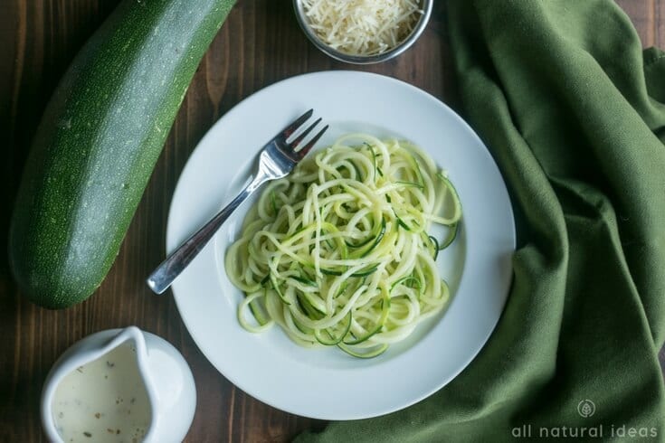 How to make zoodles perfectly with white pasta sauce