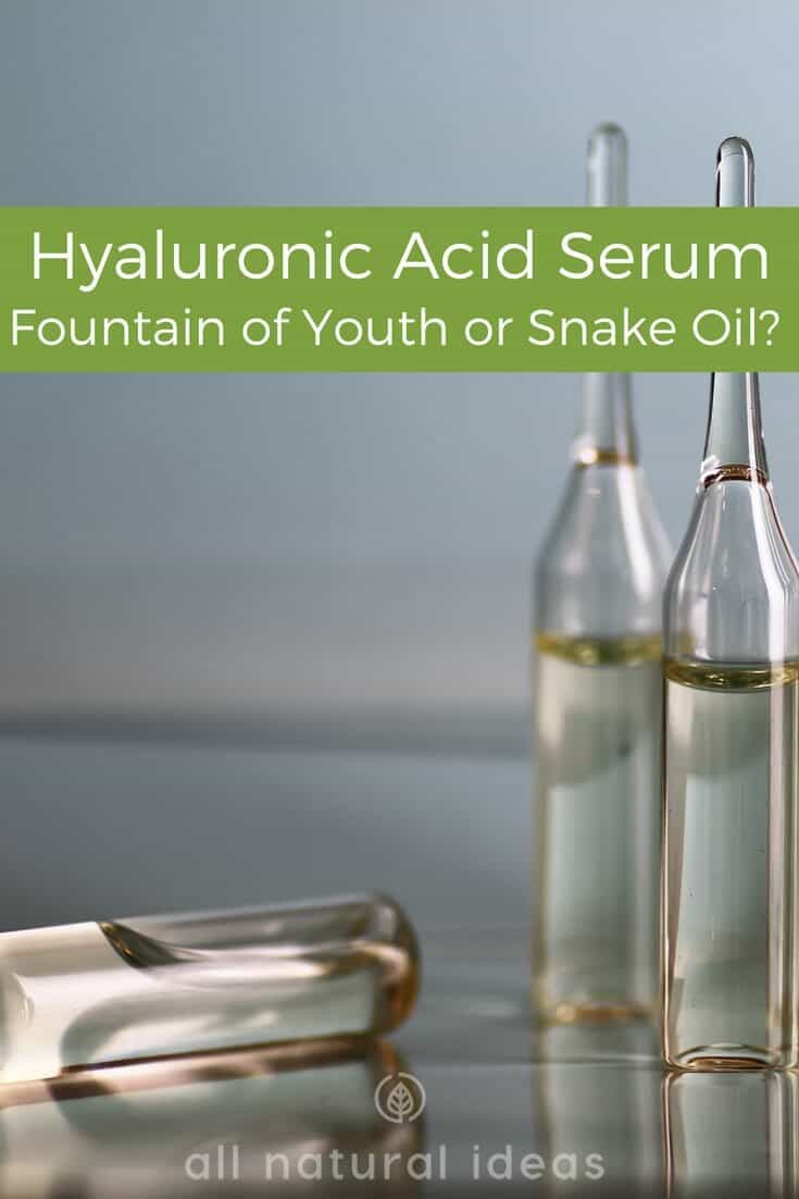 Pure hyaluronic acid serum