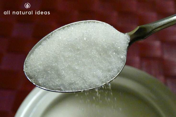 A spoonful of allulose, a natural sugar with almost zero calories.