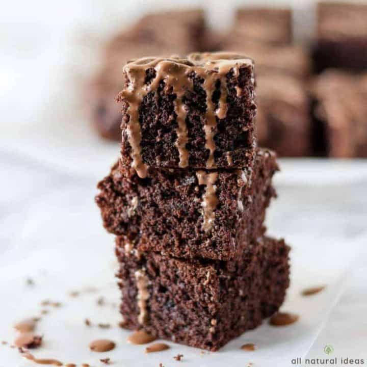 Delicious paleo brownies with paleo chocolate