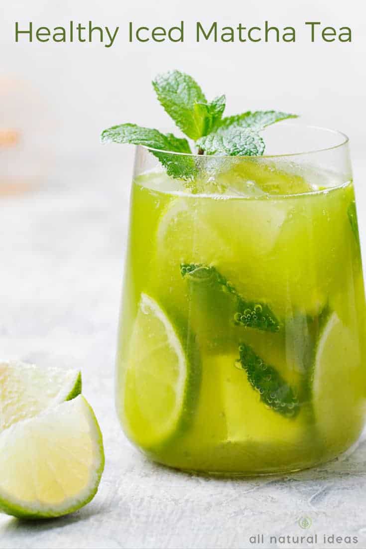 Recipe for cold matcha tea drinks