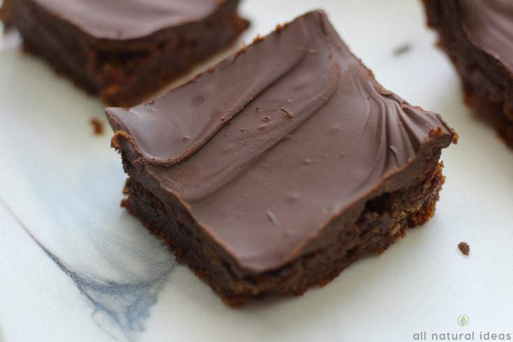 Almond butter brownies with paleo chocolate