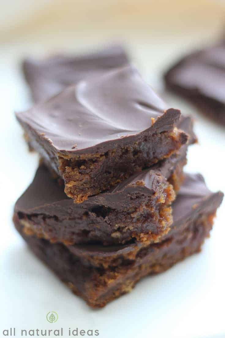 Almond butter brownies with paleo chocolate