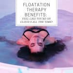 Believe it or not, being confined in a tank, deprived of your senses is one of the latest trendy spa treatments. But floatation therapy benefits include inducing relaxation and lowering anxiety.